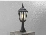 Konstsmide - Sockelleuchte Firenze Landhausstil, Aluminium Schwarz, H&ouml;he 55cm