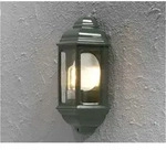 Konstsmide - Au&szlig;en Wandlaterne Cagliari, Halbschale Im Landhausstil, Gr&uuml;n, H&ouml;he
