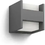 Mygarden - Led-wandleuchte F&uuml;r Den Au&szlig;enbereich 13x13 Cm, 2700 K, 4,5 W, Anthrazit