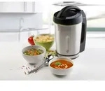 Domo - Edelstahl Suppenkocher F&uuml;r 1,6l Suppe & Smoothies - 3 Kochprogramme, 1000