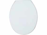 Wenko - WC-Sitz Aurora, Weiß, Weiß, Thermoplast weiß , Kunststoff weiß - weiß