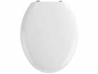Wenko - Premium WC-Sitz Mira, mit Absenkautomatik, Weiß, Thermoplast weiß ,