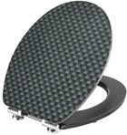 Wc-sitz Carbon Holzkern, Absenkautm.