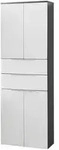Fackelmann - Doppel-hochschrank Kara / Badschrank Mit Soft-close-system / Ma&szlig;e (b X