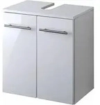 Waschbeckenschrank Udine-03, Hochglanz Wei&szlig;, B X H X T Ca.: 50 X 53 X 34cm