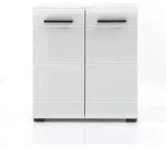 Trendteam Wachbeckenunterschrank Hochglanz Skin Wei&szlig; 60 X 56 X 31 Cm