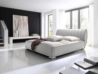 Meise M&ouml;bel Stauraumbett Bern 180x200 Cm Bettkasten & Lattenrost Kunstleder Wei&szlig; 