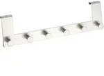 T&uuml;rgarderobe Celano Edelstahl Matt, Chrom, 6 Haken Handtuchhaken - Wenko