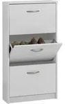 Fmd Schuhschrank Mit 3 Kippf&auml;chern Wei&szlig;