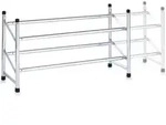 Schuhregal, Teleskop-schuhst&auml;nder, Chrom - Zeller