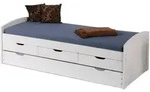 Ulli Bett 90 X 190 Cm Mit 1 Ausziehbett, 3 Schubladen, Inkl. 1 Lattenrost Wei&szlig;.