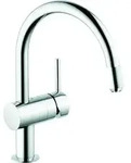 Minta 1-loch-einhand-sp&uuml;ltischbatterie, C-auslauf, Chrom 5,0l/min, Niederdruck -