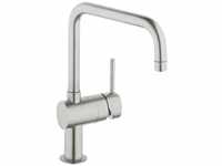 Grohe - Minta Einhand-Spültischbatterie dn 15, 32488, U-Auslauf, Farbe: Supersteel -