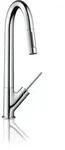 Axor Starck Sp&uuml;ltischmischer Chrom Mit Ausziehbrause 10821000 - Hansgrohe