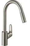 Hansgrohe Focus M41 K&uuml;chenarmatur 240 2jet 31815800 Edelstahl-optik, Mit
