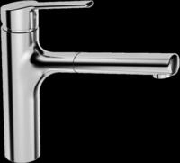 Hansa - Ronda K&uuml;chenarmatur 03342273 Chrom, Auslauf 200 Mm, Schwenkbar, Mit Brause