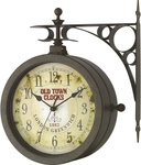 Tfa Dostmann - 603011 Quarz Wanduhr 205 Mm X 290 Mm X 295 Mm X 90 Mm Antik, Schwarz