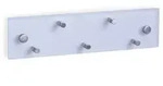 Zeller - Schl&uuml;sselaufh&auml;nger 30 X 8 Cm + 5 Haken, Glas, Edelstahl