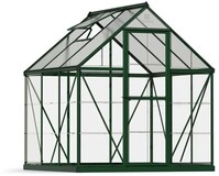 Palram - Canopia Aluminium Gew&auml;chshaus Hybrid 66 Gr&uuml;n 186x185x208 Cm