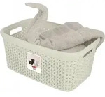 Curver Style 144876 W&auml;schekorb 45 L Rechteckig Rattan Wei&szlig;
