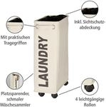 W&auml;schesammler Corno Beige, W&auml;schekorb, 43 L, Beige, Polyester Beige, Polypropylen