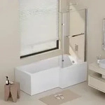 Home Deluxe - Duschbadewanne Elara - 170 X 85 Cm Links Badewanne Wanne