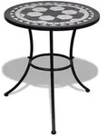 Bistrotisch Schwarz Und Wei&szlig; 60 Cm Mosaik - Vidaxl