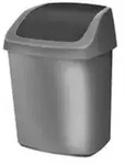 Swing-top 25 L Rechteckig Kunststoff Anthrazit, Silber - Curver