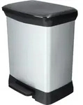 Deco M&uuml;lleimer Deco 28 L Rechteckig Kunststoff Schwarz, Grau - Curver