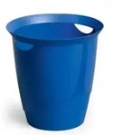 Durable Trend Runde Blaue M&uuml;lltonne 16 Liter Recycelbar