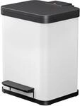 Hailo &Ouml;ko Duo Plus M, Tret-m&uuml;lltrenner, 2x9 Ltr, Wei&szlig;, Matt