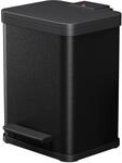Hailo &Ouml;ko Duo Plus M, Tret-m&uuml;lltrenner, 2x9 Ltr, Schwarz, Matt