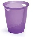 Durable Papierkorb Transparent Lila 16 Liter