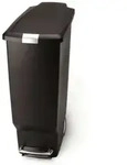Simplehuman M&uuml;lleimern - Abfalleimer Slim 40 L,schwarz Cw1361