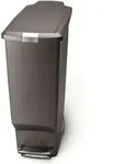 Simplehuman - M&uuml;lleimern - Abfalleimer Slim 40 L, Grau Cw1363