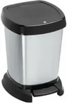 Rotho - Kosmetikeimer Paso Silber Metallic 6 L Kosmetikeimer