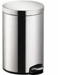 Helit - Tretabfalleimer The Silent Classic 25 X 40 Cm (d. H) 12l Edelstahl Silber