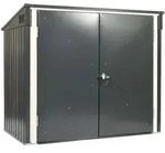 Metall M&uuml;lltonnenbox 2x 240 L Abschlie&szlig;bar
