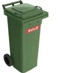 Sulo - M&uuml;llgro&szlig;beh&auml;lter 80 L Hdpe Gr&uuml;n Fahrbar, Nach En 840