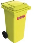Sulo - M&uuml;llgro&szlig;beh&auml;lter 120 L Hdpe Gelb Fahrbar, Nach En 840