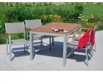 Naxos Set 5tlg 4 Sessel Tisch 150x90cm
