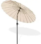 Sonnenschirm Gartenschirm Sonnenschutz Schirm Kurbelschirm Tokio Rund 2,5m Beige