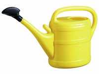 Gießkanne , 10 Liter, aus Kunststoff in gelb, 5,6x32x18,5 cm, mit Brause und