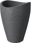 Scheurich &Uuml;bertopf Wave Globe High Serie 254 Schwarz Granit &Oslash; 40 Cm