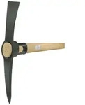 Idealspaten - Kreuzhacke 1,5 Kg, 93 Cm Buchenstiel, Geschmiedet, Ovales Auge