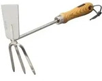Doppelh&auml;ckchen Classicline Edelstahl Mit Holzgriff