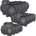 Graf Regenwasser-flachtank Platin 1500l