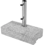 Doppler Granitsockel 25 Kg F&uuml;r Rohr &Oslash; 25 X 48 Mm Schirmsockel 45 X 22 X 10 Cm