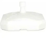Pflanzen K&ouml;lle - Schirmst&auml;nder 50 Liter, Bef&uuml;llbar, Mit Rolle, Wei&szlig;
