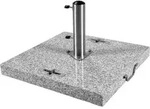 Doppler Granitsockel 90 Kg F&uuml;r Rohr &Oslash; 32 X 70 Mm Schirmsockel 70 X 70 X 8 Cm